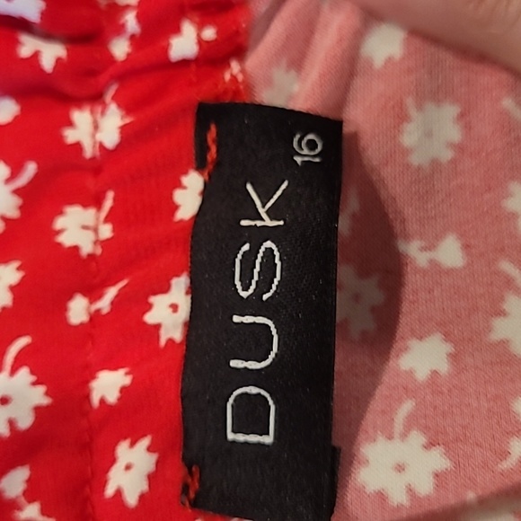 Dusk Red Floral Bardot Off Shoulder Blouse - XL NWT - Picture 5 of 7